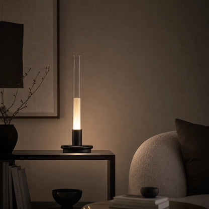 Lampe Bougie Rechargeable Sans Fil – Lampe de Chevet Tactile Art Déco