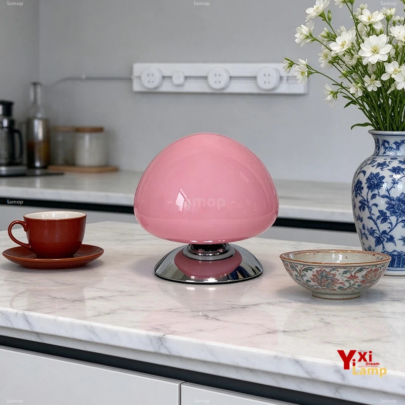 Lampe d'Ambiance en Verre Coloré – Lampe de Chevet Déco Dopamine