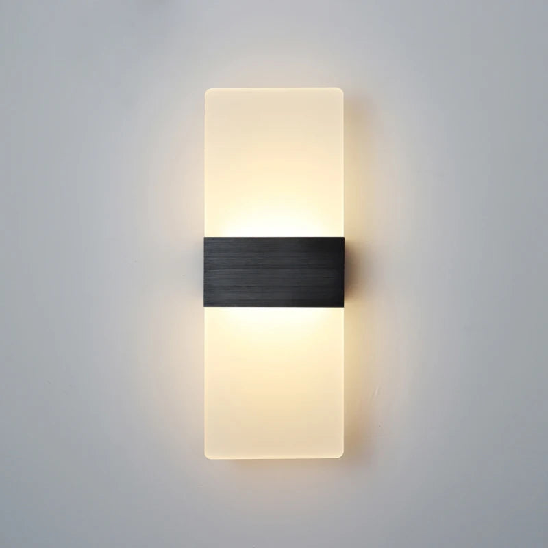 Applique Murale LED Haut et Bas en Aluminium – Angle Droit ou Arrondi