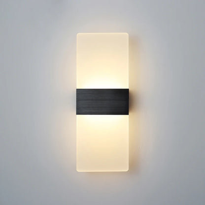 Applique Murale LED Haut et Bas en Aluminium – Angle Droit ou Arrondi