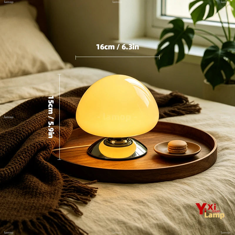 Lampe d'Ambiance en Verre Coloré – Lampe de Chevet Déco Dopamine