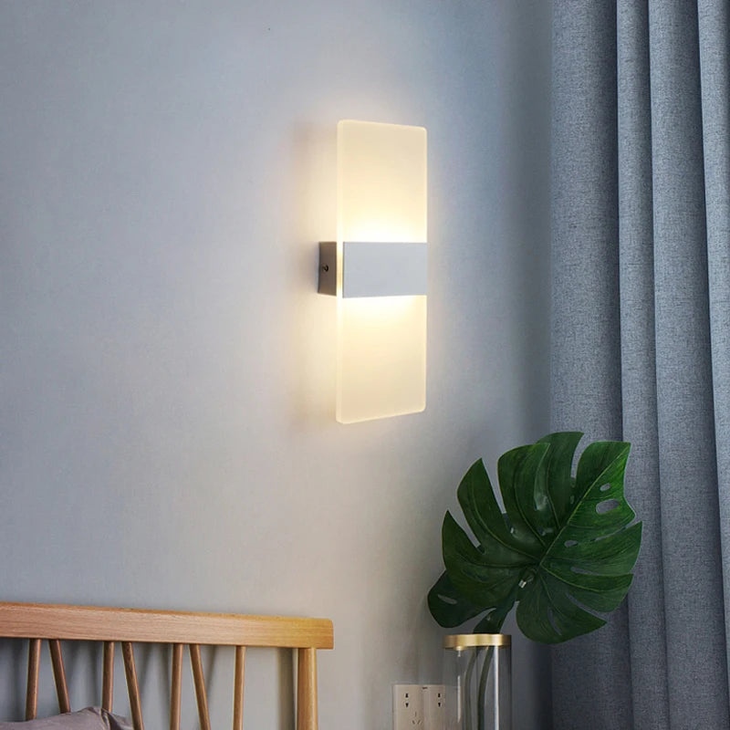 Applique Murale LED Haut et Bas en Aluminium – Angle Droit ou Arrondi