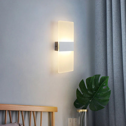 Applique Murale LED Haut et Bas en Aluminium – Angle Droit ou Arrondi