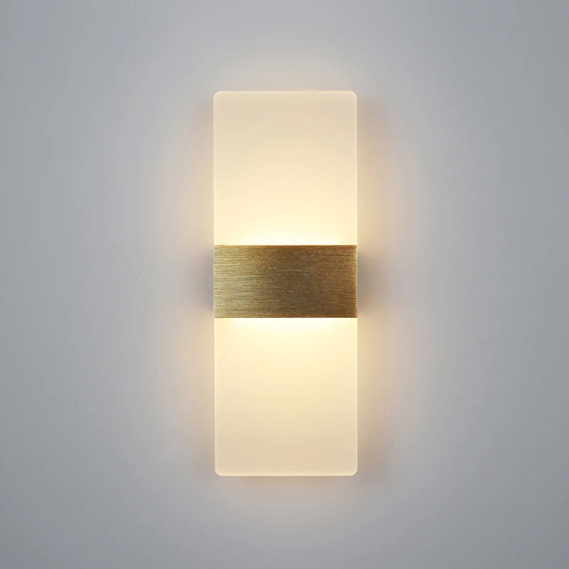 Applique Murale LED Haut et Bas en Aluminium – Angle Droit ou Arrondi