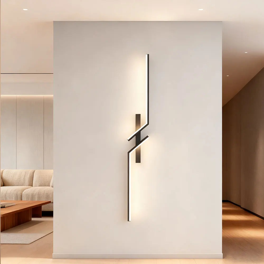 Applique Murale LED Linéaire en Aluminium – Lampe de Chevet Murale Moderne