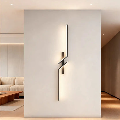 Applique Murale LED Linéaire en Aluminium – Lampe de Chevet Murale Moderne