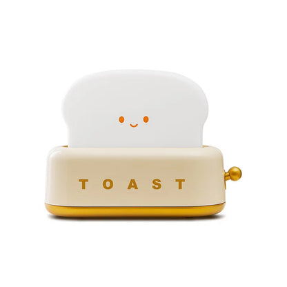 Veilleuse Grille-Pain Rechargeable – Lampe Toast Kawaii à Intensité Réglable
