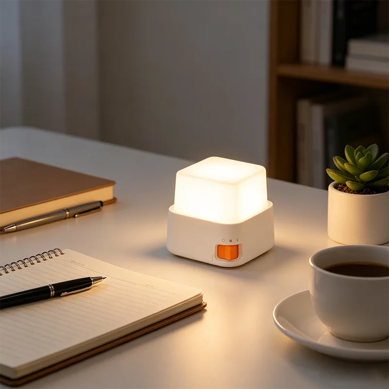 Veilleuse Touche de Clavier LED Rechargeable – Mini Lampe Déco
