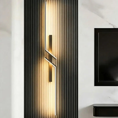 Applique Murale LED Linéaire en Aluminium – Lampe de Chevet Murale Moderne
