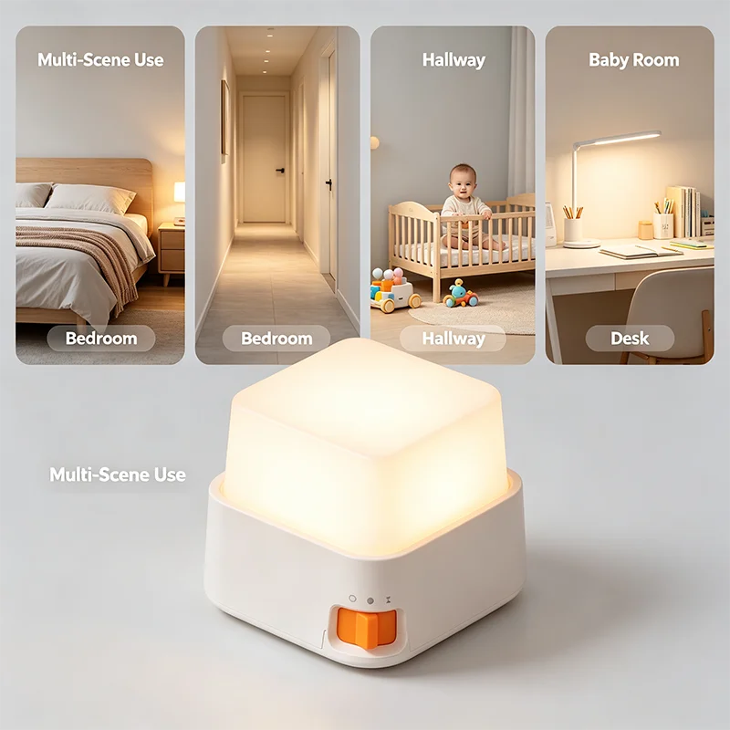 Veilleuse Touche de Clavier LED Rechargeable – Mini Lampe Déco