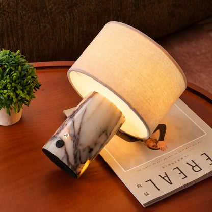 Lampe danoise en marbre rechargeable – vue 3