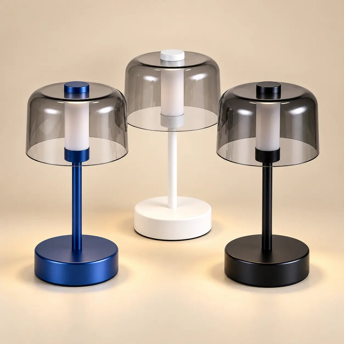 Lampe de Chevet Nordique Rétro Sans Fil – Rechargeable, Tactile 3 Teintes