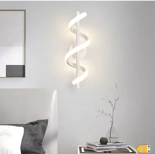 Applique Murale Ligne LED Nordique – Interrupteur Tactile, Blanc, Noir ou Doré