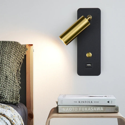 Applique Murale Liseuse avec Port USB et Ampoule Incluse