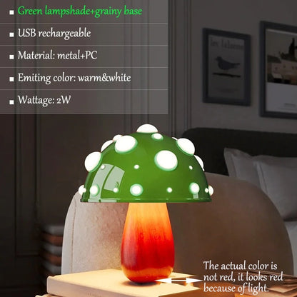 Lampe Champignon Design – Éclairage Tactile Rechargeable