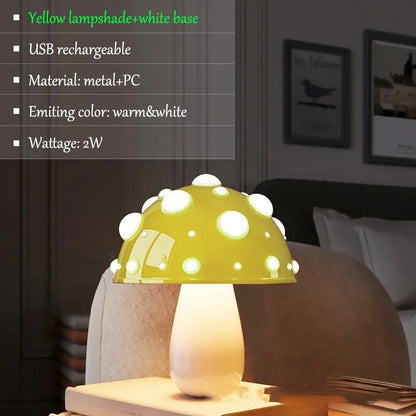 Lampe Champignon Design – Éclairage Tactile Rechargeable