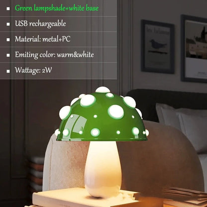 Lampe Champignon Design – Éclairage Tactile Rechargeable