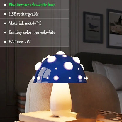Lampe Champignon Design – Éclairage Tactile Rechargeable