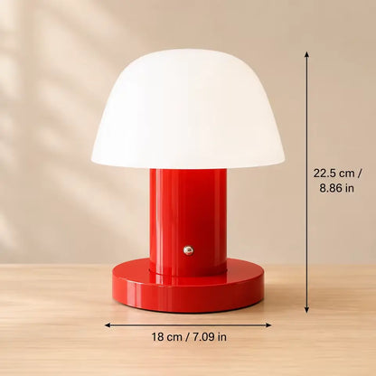 Lampe de Chevet Champignon sur Piles avec Variateur
