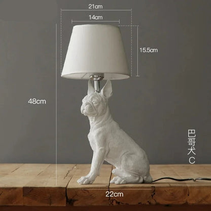 Lampe Chien en Résine – Luminaire Décoratif Animal