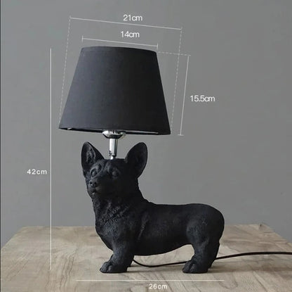 Lampe Chien en Résine – Luminaire Décoratif Animal