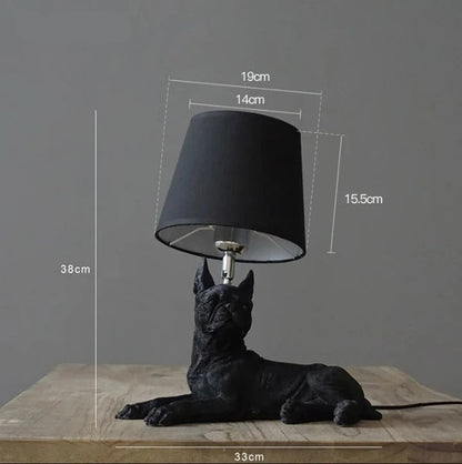 Lampe Chien en Résine – Luminaire Décoratif Animal