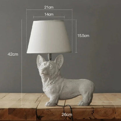 Lampe Chien en Résine – Luminaire Décoratif Animal