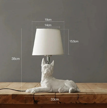 Lampe Chien en Résine – Luminaire Décoratif Animal