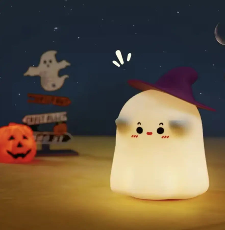 Veilleuse Fantôme en Silicone – Lumière Douce pour Enfant