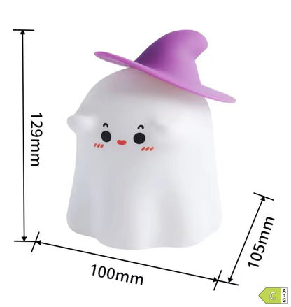Veilleuse Fantôme en Silicone – Lumière Douce pour Enfant