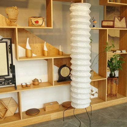 Lampadaire Japonais en Papier de Riz – Grande Taille