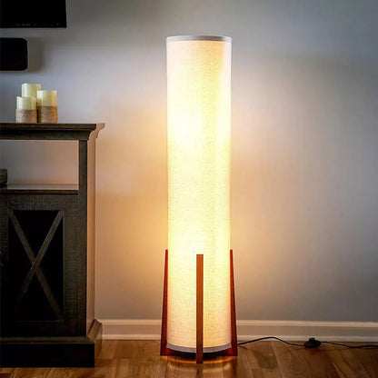 Lampadaire en Tissu – Lumière Douce et Design Naturel
