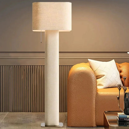 Lampadaire en tissu – Design contemporain et lumière douce