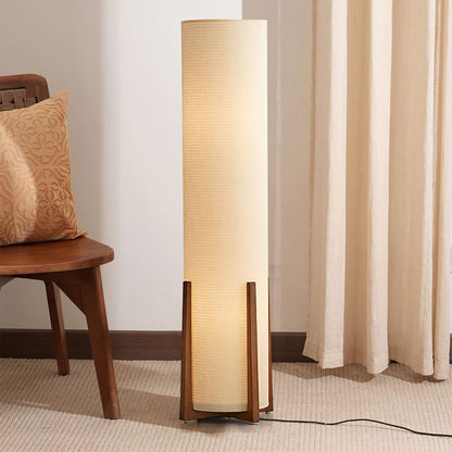 Lampadaire en Tissu – Lumière Douce et Design Naturel