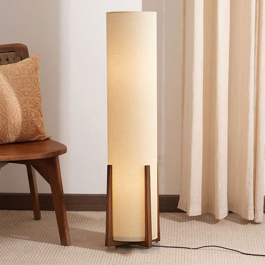 Lampadaire en Tissu – Lumière Douce et Design Naturel