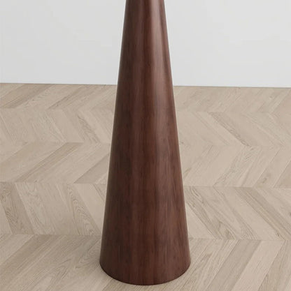 Lampadaire Japonais en Bois Massif et Abat-jour Tissu