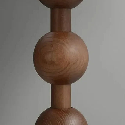 Lampadaire sur Pied en Bois avec Abat-jour Tissu