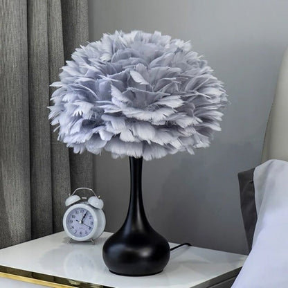 Lampe à Plume – Luminaire Décoratif Élégant