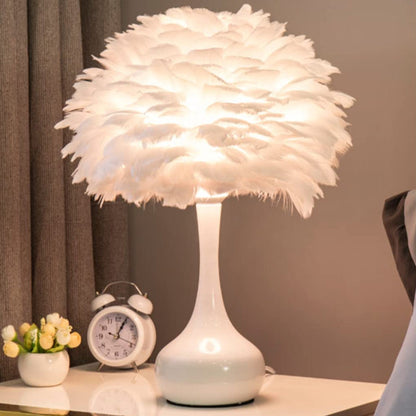 Lampe à Plume – Luminaire Décoratif Élégant