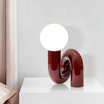 Lampe à Poser Design Italien en Résine et Verre