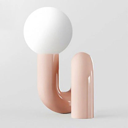 Lampe à Poser Design Italien en Résine et Verre