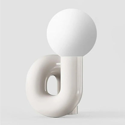 Lampe à Poser Design Italien en Résine et Verre