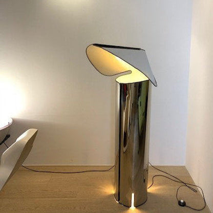 Lampe à Poser Design en Acier Inoxydable et Tissu