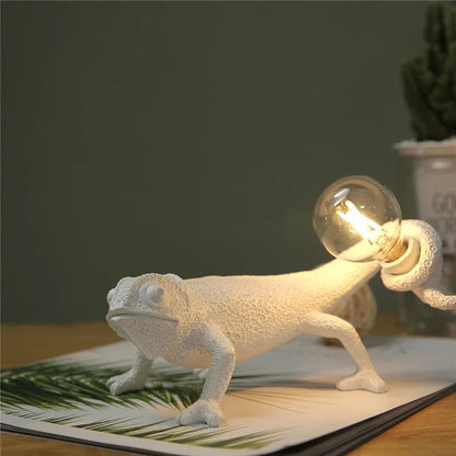 Lampe Lézard en Résine – Déco Originale et Lumineuse