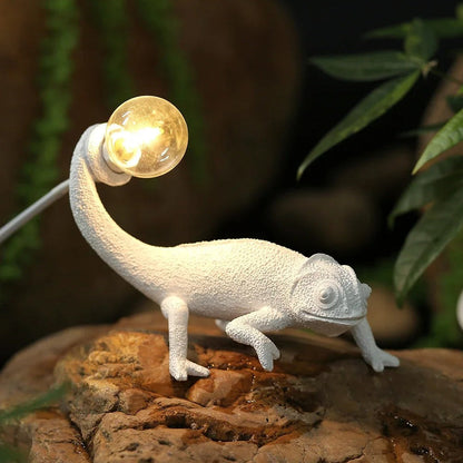 Lampe Lézard en Résine – Déco Originale et Lumineuse