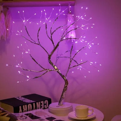 Lampe Arbre de Vie – Lumière Décorative en PC et Cuivre