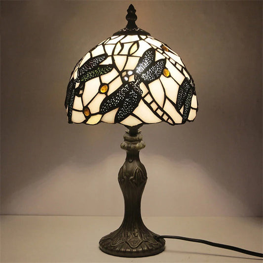 Lampe Tiffany Art Nouveau Libellule – Vitrail Artisanal