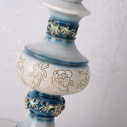 Lampe de Chevet Baroque en Résine et Tissu