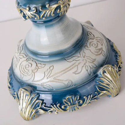Lampe de Chevet Baroque en Résine et Tissu