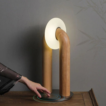 Lampe en Bois Design – Bois, Métal et Acrylique